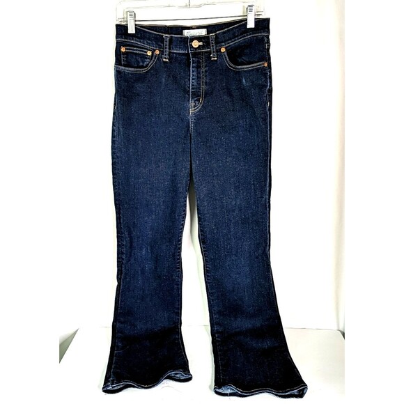 Madewell Flea Market Flare Dark Wash Jean Denim Size 29 E0394 31 Inseam - Picture 7 of 9